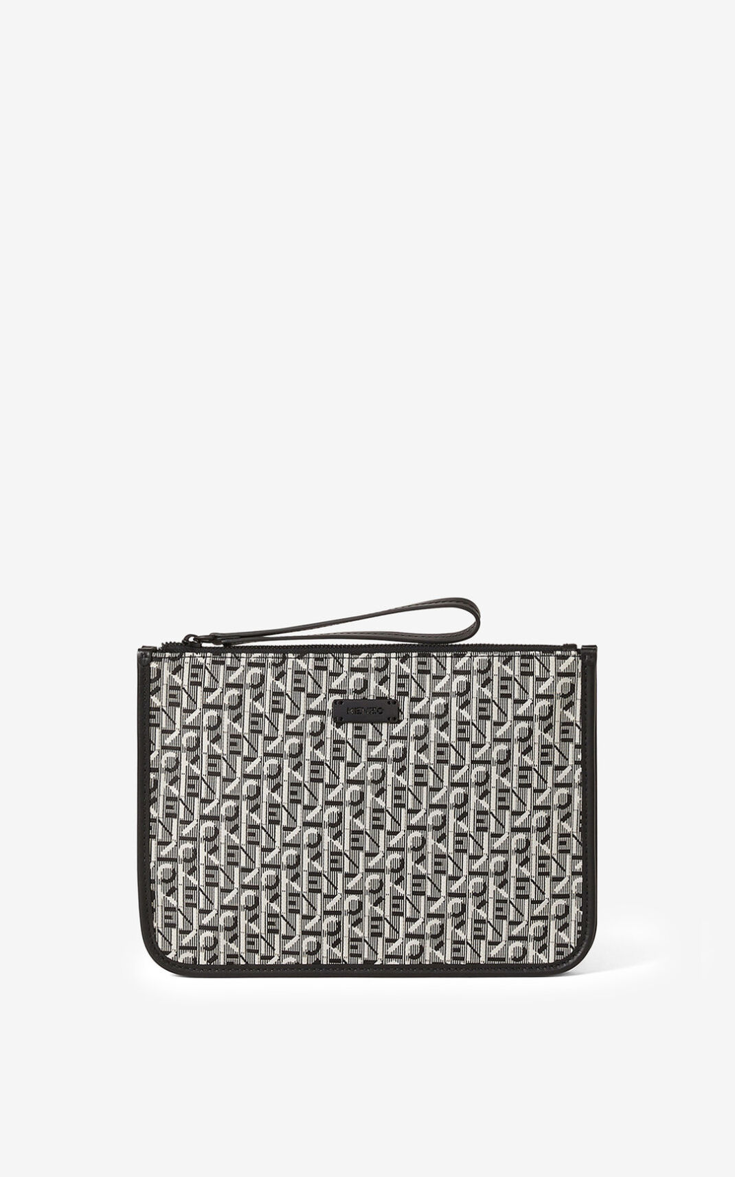 Bolsas Pequenas Kenzo Courier gusseted jacquard Masculino - Cinzentas | 927IYXCGK